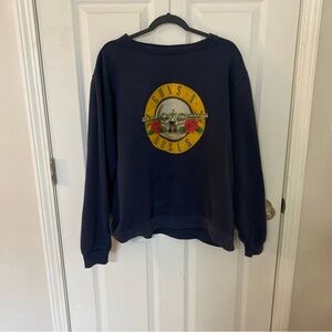 Guns N’ Roses. Navy Crewneck. Size Xl.